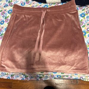 PINK VELVET SKIRT FROM V.S